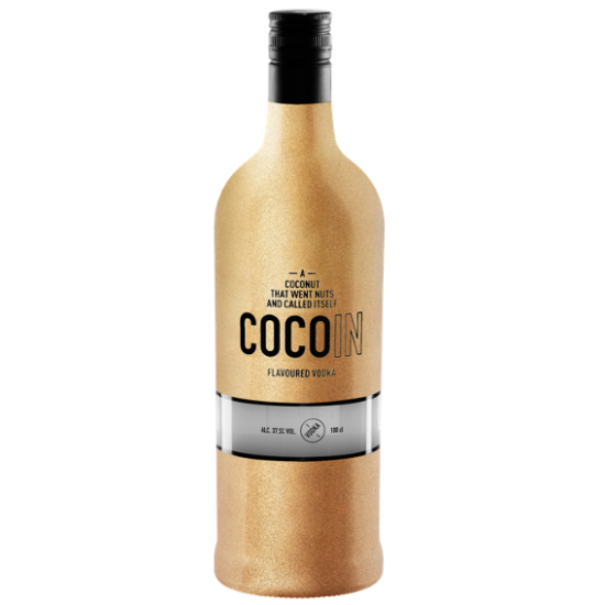 COCONUT  Flavored VODKA  Golden bottle 37,5% vol. 1000 ml